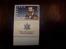 ISRAEL 1954 50TH ANNIVERSARY DEATH OF DR HERZL MINT TAB - Unused Stamps (with Tabs)