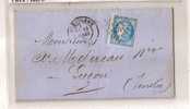 CHARENTE  15  ANGOULEME - 1870 Bordeaux Printing