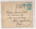 BELGIQUE 1947 / FRANCE NICE - Storia Postale