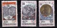 Tchécoslovaquie 1978 N°Y.T. : 2258,2259 Et 2261 Obl. - Usados