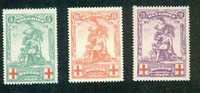 OCB # 126-128 (*) - 1914-1915 Rotes Kreuz