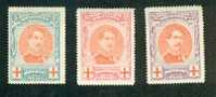 OCB # 132-134 (*) - 1914-1915 Rode Kruis