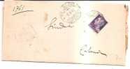 14368)lettera  Con 1£ Imperiale Da Palagonia A Catania Il 28-8-1945 - Marcophilia