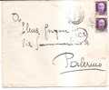 14378)cartolina Con 2x50c Imperiali P.m. Da Napoli A Palermo Il 28-2-1945 - Marcofilía