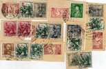 Fragmentos Con  Sellos Pro Tuberculosos 1952 - Used Stamps