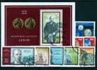 II.Quartal 1970 O DDR 1557/1-1584/0 Lenin, Pflanzen, Befreiung, Radio, Brot, Polizei,...  26€ - Lenin