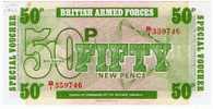 50 New Pence "BRITISH ARMED FORCES" Special Voucher  PM46  UNC    Bc 1 - Fuerzas Armadas Británicas & Recibos Especiales