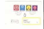 15538)lettera Racc. Con  550+850+1000+2500£ Vaticane  Da C.del Vaticano A Catania Il 29-9-1989 - Lettres & Documents