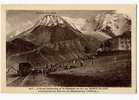 Cpa HOTEL BELLEVUE Chemin De Fer Du Mont Blanc -train Sur Voie - N° 605 Morand Ph Ed - Les Houches