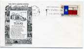 1660  13 C. Texas Flag, Aristocraft Cachet Unaddressed - 1971-1980