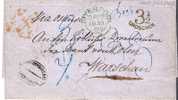 GBP070/ Liverpool-Warschau 1853, Mehrfach Taxiert - Covers & Documents