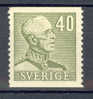 Sweden 1940 Mi. 262A King Gustaf 2-sided Perf MH - Neufs