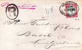 GBV168/ Einzelfrankatur 4 ½ D Als Einschreiben In Die Schweiz 1896 - Lettres & Documents