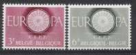 Belgie OCB 1150 / 1151 (**) - 1960