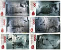 2008 CHINA The Six Steeds At The Zhaoling Mausoleum P-CARD 6V - Postcards