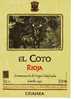 ETIQUETTE DE VIN - ESPAGNE - RIOJA - EL COTO - COSECHA 1996 - CERF - Deers