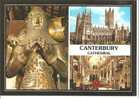 CANTERBURY CATHEDRAL - Carte Avec 3 Vues - Canterbury