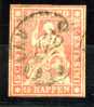 Schweiz Helvetia Mi.N° 15 Gestempelt 1854, Freimarken: Sitzende Helvetia (sog. Strubel)  Type I Ou II ??? - Usados