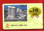 Japan Japon  Telefonkarte Télécarte Phonecard Telefoonkaart  - Nissay  Gebäude - Publicidad