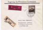 Lie068/ LIECHTENSTEIN -  Dienstpost Mit D8, Express/Einschreiben 1932 - Lettres & Documents