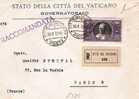 Vat012a/ VATIKAN -  Pius XI L 2,75, Einschreiben Paris,Regierungsdienstbrief - Covers & Documents