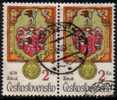 CZECHOSLOVAKIA   Scott #  2244  VF USED Pair - Usati