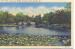 View Of Lake And Bridge, Farnham Park, Camden, NJ 1937 - Camden