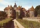 CPSM Treigny Ratilly (Yonne) Le Château Fort XIIème Siècle, Porte Et Pont-levis Défendus Par Six Tours - Treigny