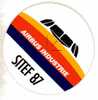 AUTOCOLLANT - AVIATION - SITEF 87 - AIRBUS INDUSTRIE - Stickers