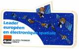 AUTOCOLLANT - ALCATEL THOMSON ESPACE - LEADER EUROPEEN EN ELECTRONIQUE SPATIALE - Autres & Non Classés