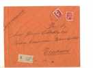 $$44 1945 Luogotenenza Imperiale £5 PM + £2 Raccomandata - Poststempel