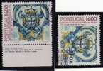 Azulejos 16Esc. Wandkacheln IV Wappen Von König Joseph Portugal 1625y + Kleinbogen O 8€ - Gebruikt