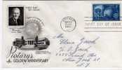 ★USA - FDC - ROTARYS GOLDEN ANNIVERSARY (U010) - 1951-1960