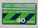 British Telecom. Prison Card 40 Units. - Police