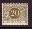 L0206 - BELGIE BELGIQUE TAXE Yv N°6 * - Stamps
