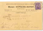 Maison Dapsens Soyet   1921 - Covers & Documents