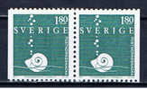 S Schweden 1983 Mi 1248** Schneckenhaus (Paar) - Unused Stamps