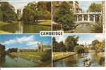 CAMBRIDGE-river Cam And The Backs, Bridge Of Sighs,king's And Clare Colleges,st John's College - Cambridge