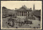 Belgium Brussel Bruxelles La Bourse De Beurs Cable Cars Buses 1937 King Leopold III Stamp - Public Transport (surface)