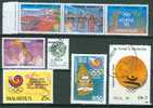 JO Séoul 1988 Lot N°01 De 8 Timbres Grèce - URSS - Sao Tome Et Principe - Ile Maurice - Sri Lanka - Sommer 1988: Seoul