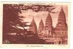 19104)cartolina Illustratoria  Temple D´angkor Vat - Esposizione A Parigi - Ile-de-France