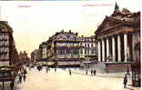 BRUXELLES - La Bourse Et Le Boulevard - ANIMEE - 1910 - Bruxelles - Belguim. - Avenues, Boulevards