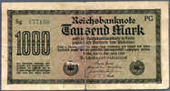 Allemagne Billet 1000 Marks 15/09/1922 - 1.000 Mark