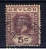 CL+ Ceylon 1921 Mi 189 Königsporträt - Ceylon (...-1947)