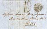 Carta Londres (Gran Bretaña)  A Paris 1849 - ...-1840 Prephilately