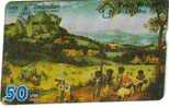 THAILAND  50 BAHT  PAINTING BY PETER BRUEGEL   LANDSCAPE   L&G EARLY CARD  READ DESCRIPTION !! - Thailand