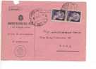 240) STORIA POSTALE LUOGOTENENZA COPPIA £ 1 IMPERIALE 5-12-45 Roma - Marcophilie