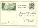 BELGIQUE : 1930:Entier Postal:carte Postale De CHAUDFONTAINE.Albert Ier.Képi. Vert.Oblit.MONS Vers Ath. - Illustrated Postcards (1971-2014) [BK]