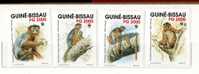 Guinea Bissau GUINE 1992 WWF SCIMMIE Fauna Animal Monkeys Monkey Complete Set 4v. ** - Singes