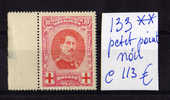 Croix-Rouge, Albert 1er, N° 133**   Postfris ++    Cote 113 € - 1914-1915 Rotes Kreuz